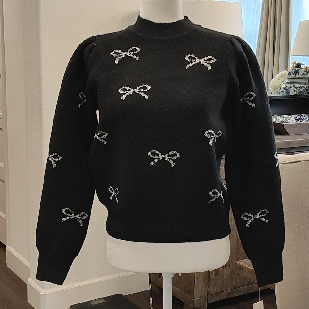 New Nanette Lepore Bow Sweater Size S